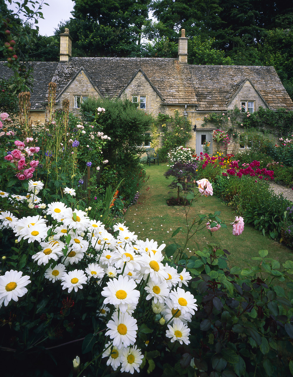 #990428-7 - Cottage Garden, Bibury, Gloucestershire, England